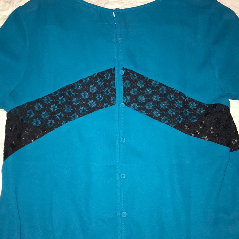Anthropologie Atha Shell in Blue Green